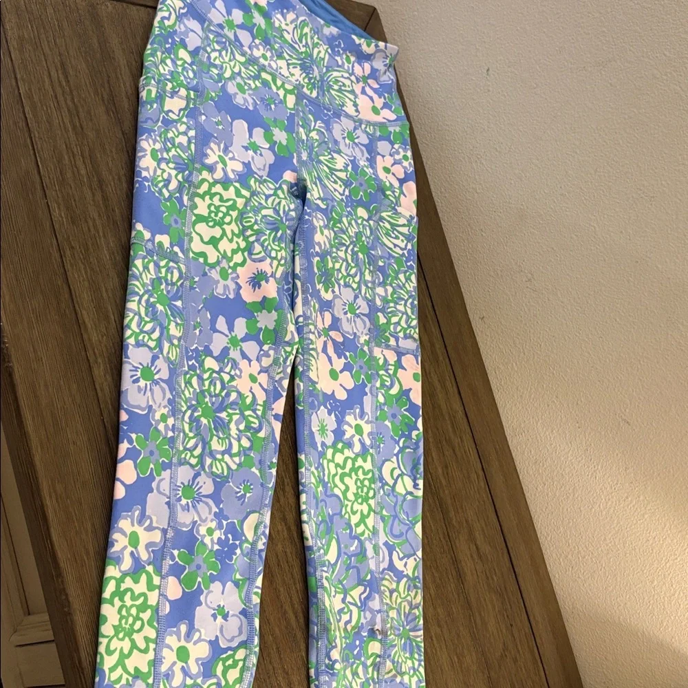 NWOT [Lilly Pulitzer] Luxletic High Rise Weekender Mid Floral Leggings Womens XS - Picture 8 of 15